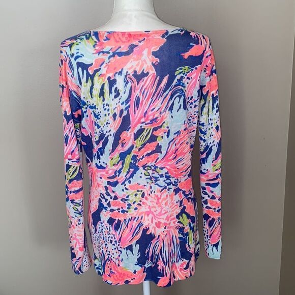 Lilly Pulitzer Liesel “Sunken Treasure” Linen Sweater! - Picture 9 of 11